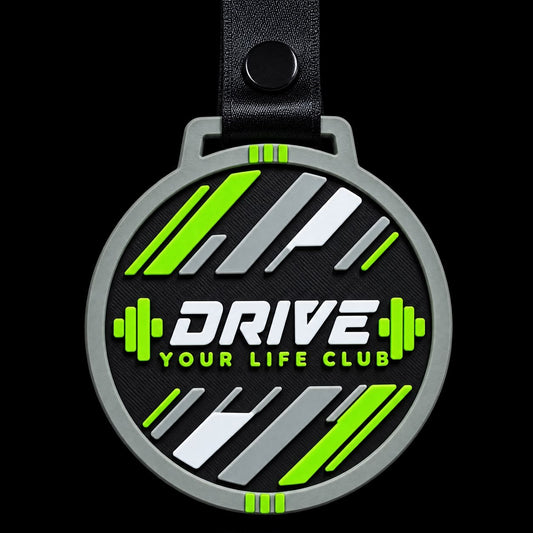 Medalla personalizada Drive Your Life Club, 7 x 7 cm