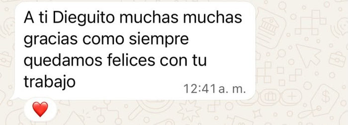 Mensaje real de un cliente de Vetaprint 3D