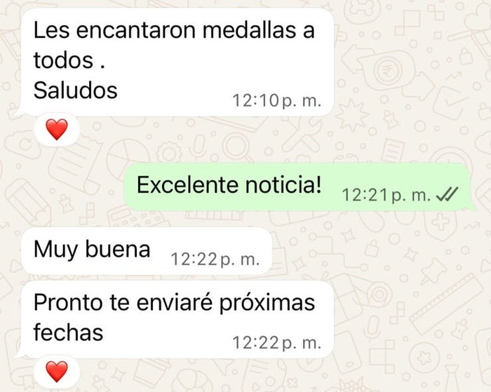 Mensaje real de un cliente de Vetaprint 3D